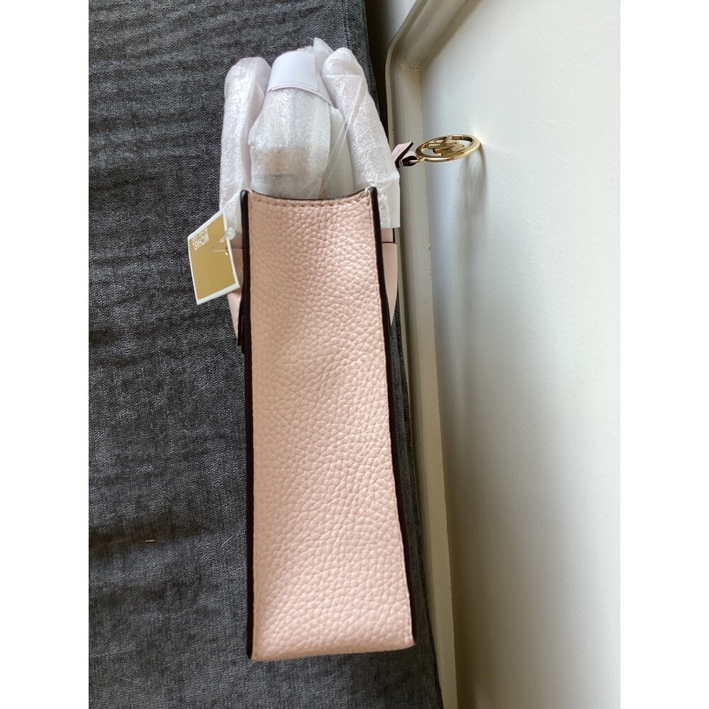 Michael Kors‎ Mercer Mini Tote Crossbody Bag Charm Logo Blush Multi XS - Picture 6 of 7